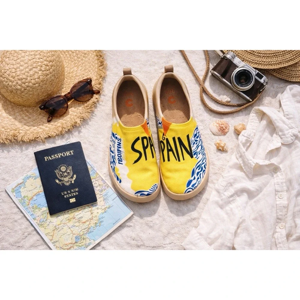 UIN Spain Shoes‎ Women's 9.5 EU 41 Art Travel Slip On Loafers W1010593 Toledo